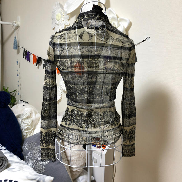 Jean-Paul GAULTIER(ジャンポールゴルチエ)のゴルチエ  メッシュ カーディガン レディースのトップス(カーディガン)の商品写真