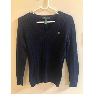 ラルフローレン(Ralph Lauren)のラルフローレン Vネックセーター XS ネイビー(ニット/セーター)