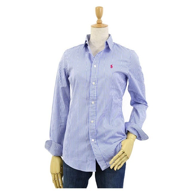 POLO RALPH LAUREN(ポロラルフローレン)の新品☆POLOストライプシャツ レディースのトップス(シャツ/ブラウス(長袖/七分))の商品写真