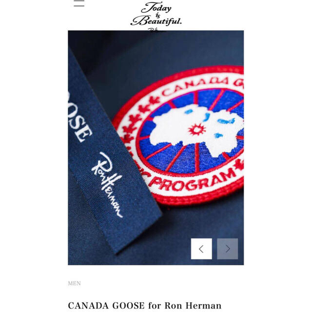 CANADA GOOSE(カナダグース)の[希少新品]CANADA GOOSE×ロンハーマン 10周年記念 別注 ベスト メンズのジャケット/アウター(ダウンベスト)の商品写真