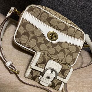 コーチ(COACH)のCOACH コーチ ショルダーバッグ マルチベージュ　ミニ財布付き！(ショルダーバッグ)