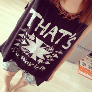 ブルームーンブルー(BLUE MOON BLUE)のtops × 豹柄タンク*BMB(セット/コーデ)