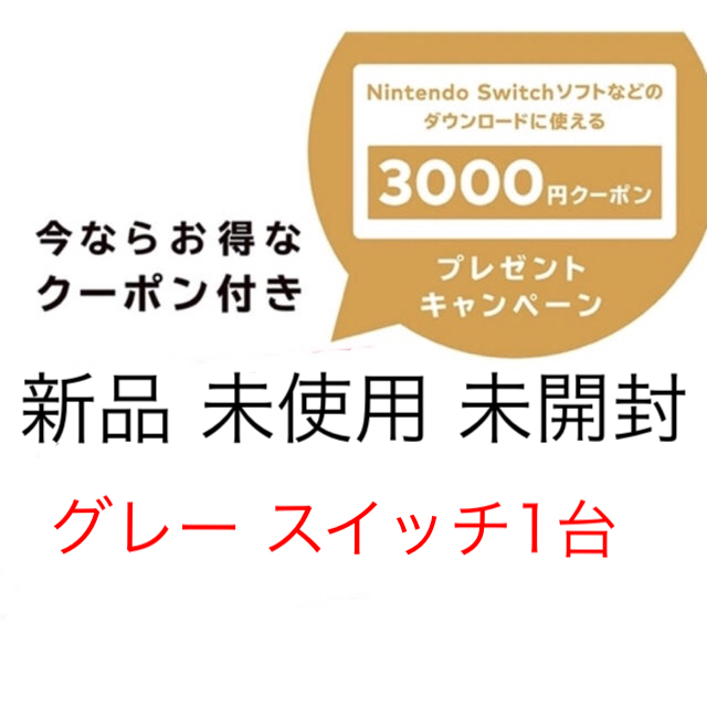 新品 任天堂 Nintendo Switch クーポン付き ニンテンドースイッチ