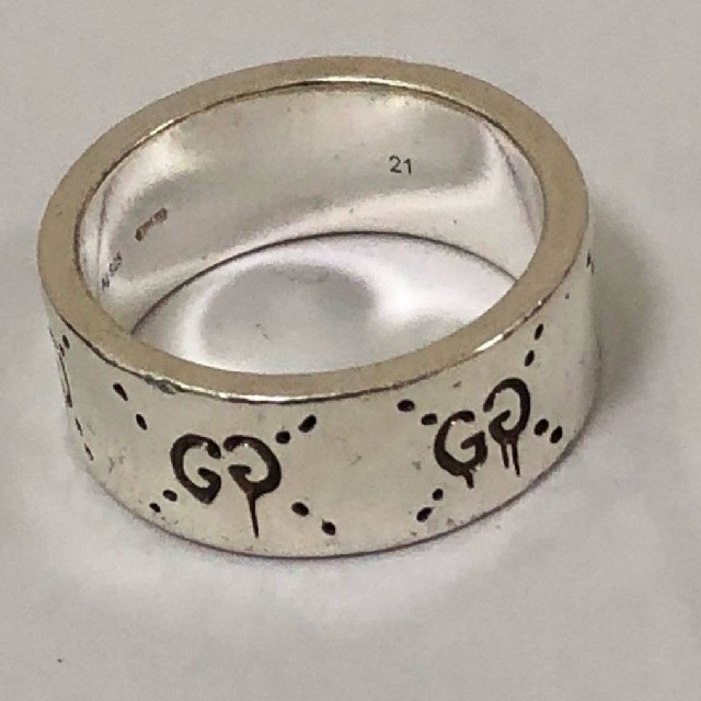 Gucci(グッチ)のリングのみ_グッチ ゴースト リング シルバー925 サイズ21 メンズのアクセサリー(リング(指輪))の商品写真