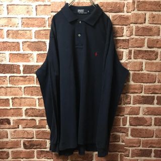 ポロラルフローレン(POLO RALPH LAUREN)のポロバイラルフローレン ポロシャツ 長袖 LL XL ネイビー(ポロシャツ)