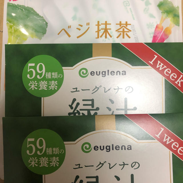 大正製薬(タイショウセイヤク)のベジ抹茶・ユーグレナの緑汁飲み比べセット 食品/飲料/酒の飲料(その他)の商品写真