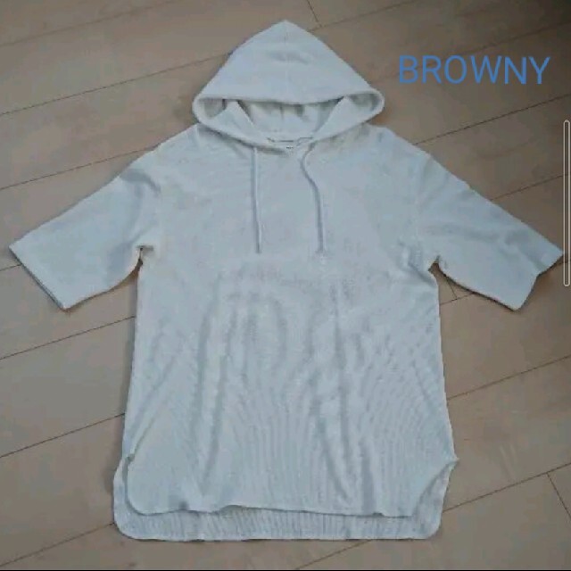 BROWNY(ブラウニー)のBROWNY★ｶｯﾄｿｰ(ｵﾌﾎﾜｲﾄ・M) メンズのトップス(Tシャツ/カットソー(半袖/袖なし))の商品写真