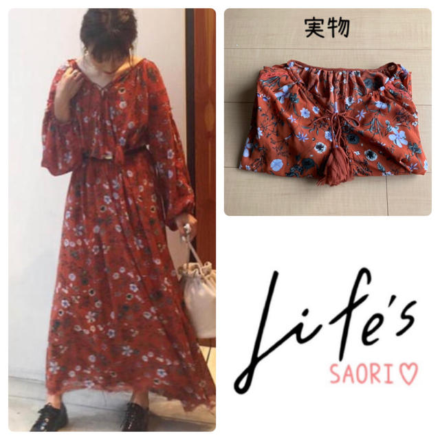 TODAYFUL(トゥデイフル)のTODAYFUL【未使用に近い】Chiffon Flower Dress レディースのワンピース(ロングワンピース/マキシワンピース)の商品写真