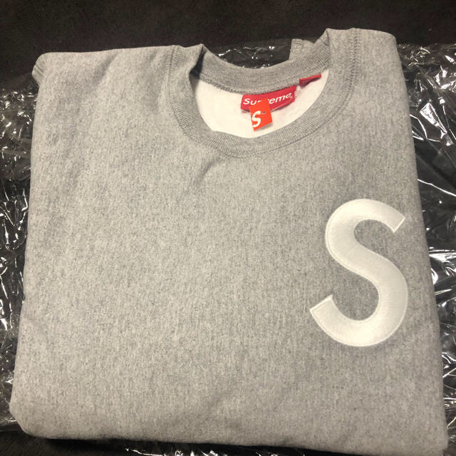 supreme Sロゴ クルーネックメンズ