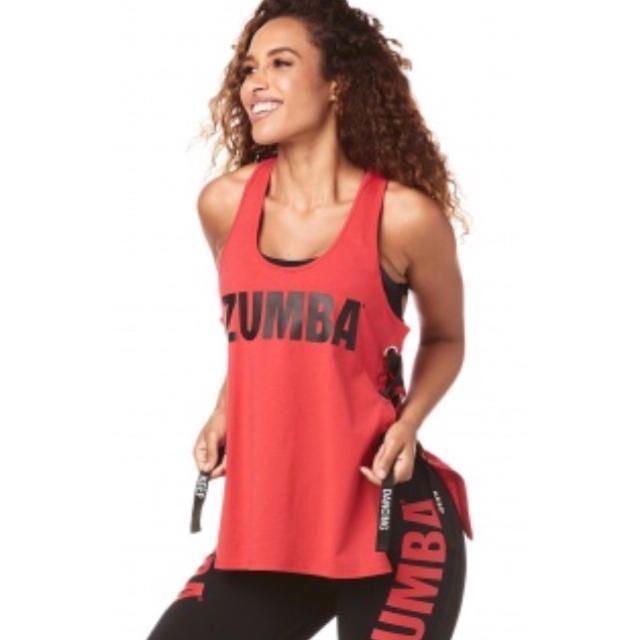 Zumba(ズンバ)のZUMBA☆Keep Dancing Laced Up Tank☆Sサイズ レディースのトップス(タンクトップ)の商品写真