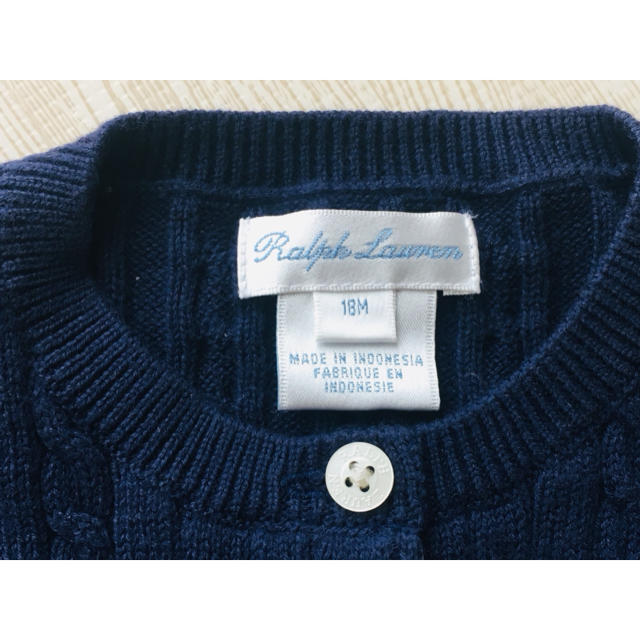 Ralph Lauren(ラルフローレン)のラルフローレン カーディガン セーター キッズ/ベビー/マタニティのベビー服(~85cm)(カーディガン/ボレロ)の商品写真
