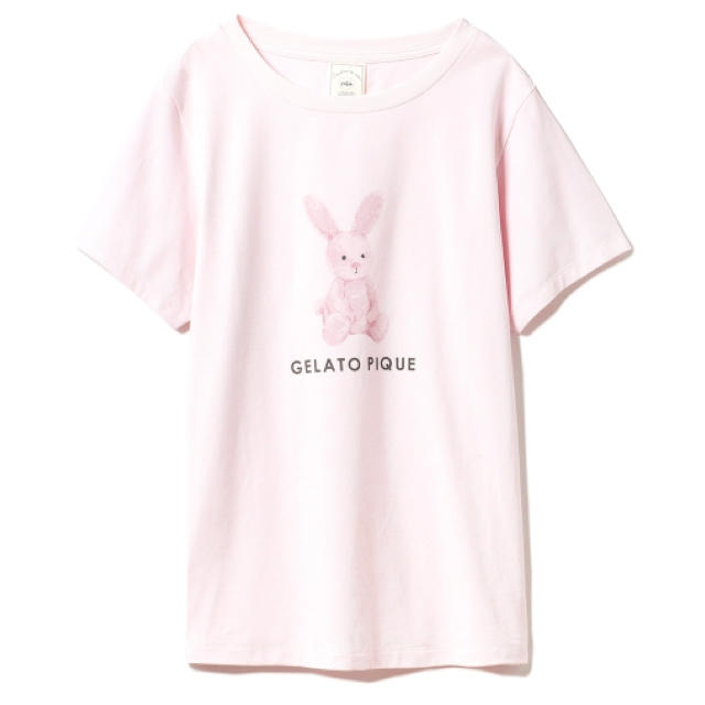 gelato pique - ジェラートピケ アニマルワンポイントTシャツ ウサギ