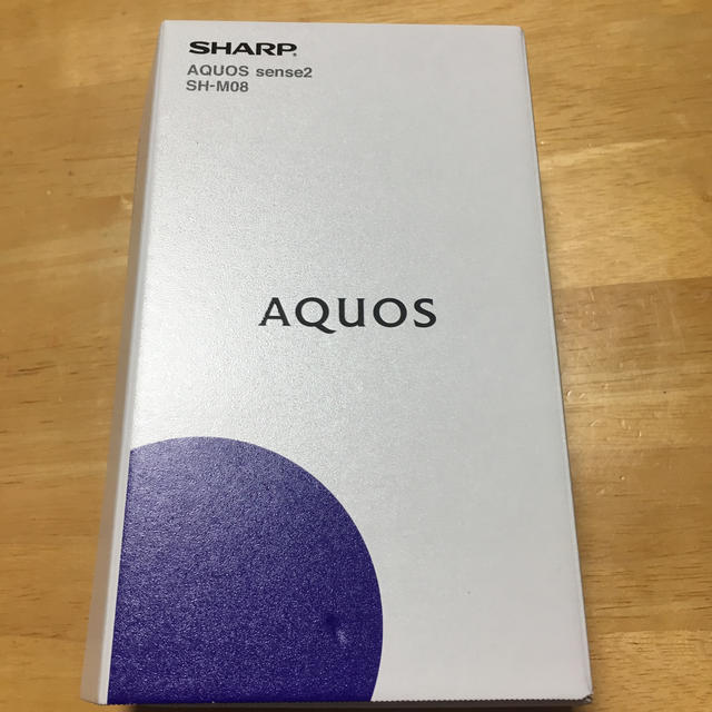 AQUOS sense2 SH-M08 ホワイトシルバー 未使用スマートフォン/携帯電話