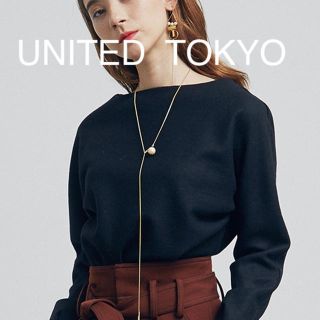 ステュディオス(STUDIOUS)のUNITED TOKYO 長袖カットソー プルオーバー 黒(カットソー(長袖/七分))