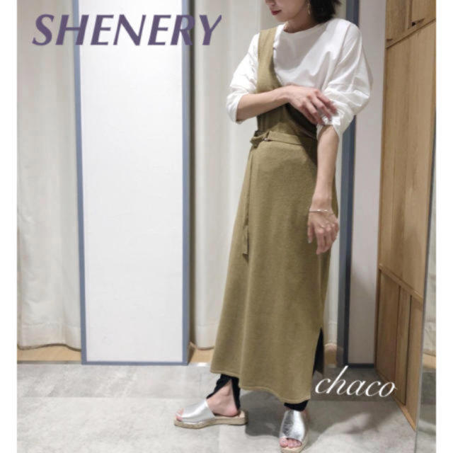 Plage(プラージュ)の2019新作🍋新品¥16200【SHENERY】ワンショル ロングワンピース レディースのワンピース(ロングワンピース/マキシワンピース)の商品写真