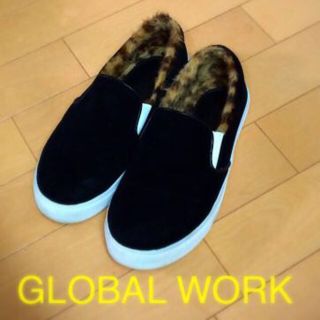 グローバルワーク(GLOBAL WORK)のファースリッポン Mサイズ(スリッポン/モカシン)