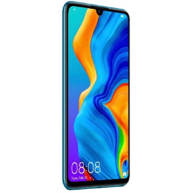 ANDROID(アンドロイド)の新品HUAWEI ファーウェイ P30 lite ピーコックブルー　SIMフリー スマホ/家電/カメラのスマートフォン/携帯電話(スマートフォン本体)の商品写真