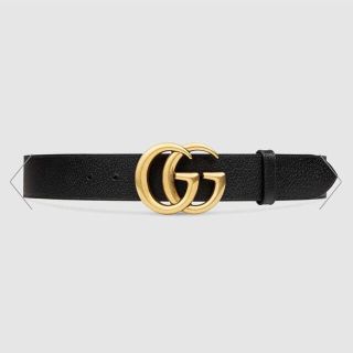 グッチ(Gucci)のGUCCI グッチ　ダブルGバックル レザーベルト(ベルト)