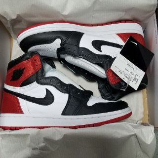 ナイキ(NIKE)のWMNS AIR JORDAN 1 HIGH OG BLACK TOE(スニーカー)