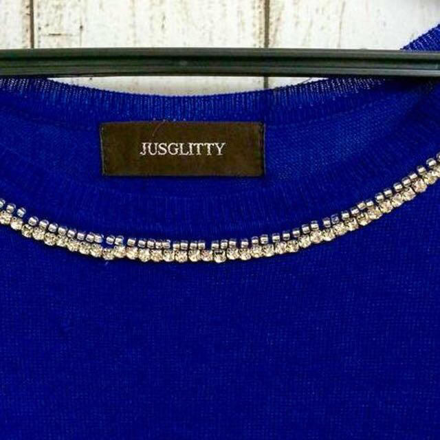 JUSGLITTY(ジャスグリッティー)のJUSGLITTYビジュートップス レディースのトップス(カットソー(長袖/七分))の商品写真