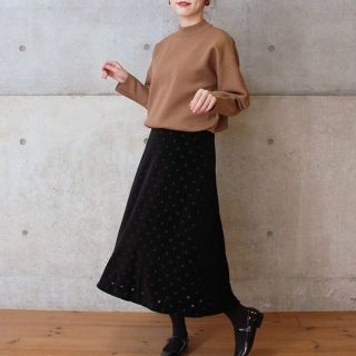 ドットアンドストライプスチャイルドウーマン(Dot&Stripes CHILDWOMAN)の2019SS【WEB限定商品】AMOSSAミラノリブ BIGパフハイネックニット(ニット/セーター)