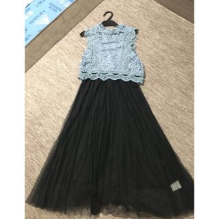 セシルマクビー(CECIL McBEE)のセシルマクビー 新品ブルー ワンピース(ロングワンピース/マキシワンピース)