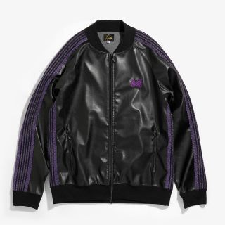 needles TRACK JACKET SYNTHETIC LEATHER