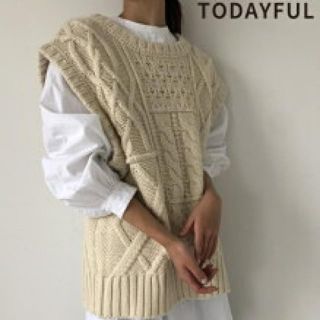 トゥデイフル(TODAYFUL)のTODAYFUL ニットベスト(ニット/セーター)