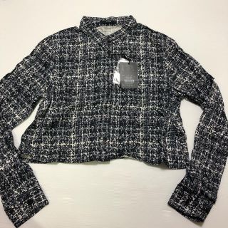 エモダ(EMODA)のMIXカラーTWEEDショートシャツ エモダ EMODA 新品 シャツ(シャツ/ブラウス(長袖/七分))