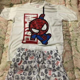 マーベル(MARVEL)の何と‼️marvel スパイダーマンTシャツ&marvelハーフパンツ SET(Tシャツ/カットソー(半袖/袖なし))