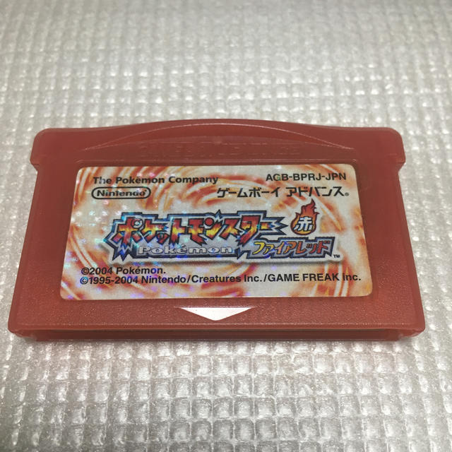 ゲームボーイアドバンス(ゲームボーイアドバンス)の【GBA】ポケットモンスター赤ファイアレッド エンタメ/ホビーのゲームソフト/ゲーム機本体(携帯用ゲームソフト)の商品写真