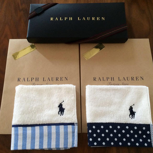 Ralph Lauren(ラルフローレン)の新品 ラルフローレン タオルハンカチ メンズのファッション小物(ハンカチ/ポケットチーフ)の商品写真