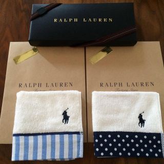 ラルフローレン(Ralph Lauren)の新品 ラルフローレン タオルハンカチ(ハンカチ/ポケットチーフ)