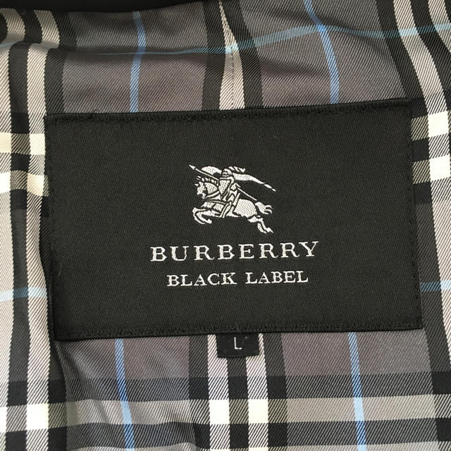 BURBERRY BLACK LABEL(バーバリーブラックレーベル)の美品 BURBERRY BLACKLABEL ノバチェック メンズ ロングコート メンズのジャケット/アウター(ステンカラーコート)の商品写真