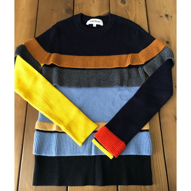 【びー様専用】ENFOLD カラーブロックニット 36 | フリマアプリ ラクマ