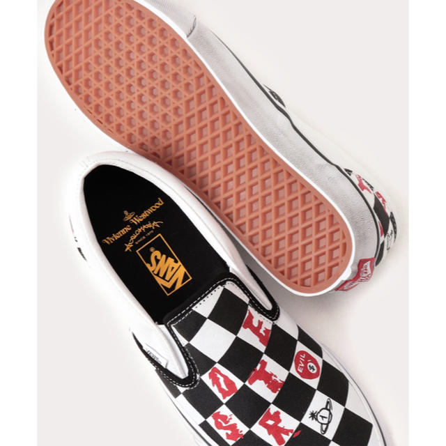 Vivienne Westwood(ヴィヴィアンウエストウッド)の26cm Vivienne VANS Checker Slip-On  メンズの靴/シューズ(スニーカー)の商品写真