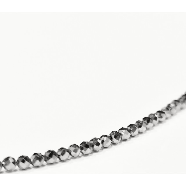 テラヘルツ 2mm ネックレス 70cm silver925 ミラーカット レディースのアクセサリー(ネックレス)の商品写真