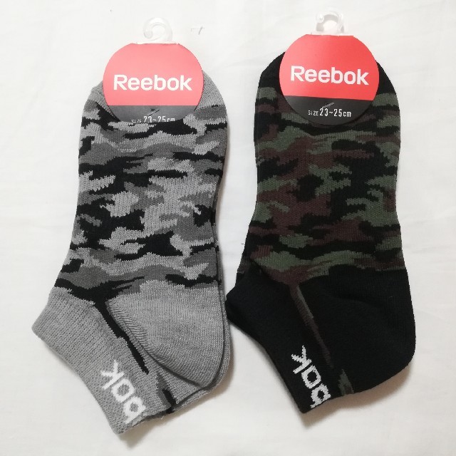 Reebok(リーボック)の2足 グンゼ リーボック スニーカーソックス 靴下 レディースのレッグウェア(ソックス)の商品写真