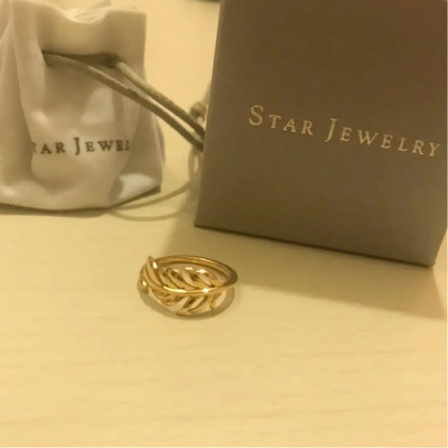 STAR JEWELRY(スタージュエリー)のフェザーリング K10 レディースのアクセサリー(リング(指輪))の商品写真