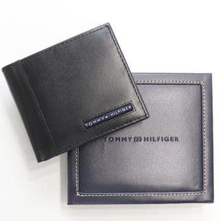 トミーヒルフィガー(TOMMY HILFIGER)の新品 トミーヒルフィガー 二つ折り 財布 ケンブリッジ コインケース ブラック(折り財布)