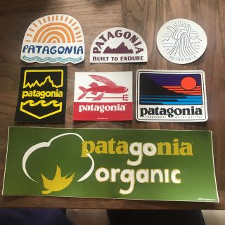 パタゴニア(patagonia)の【正規品】7種 パタゴニア ノースフェイス ステッカーです。(登山用品)