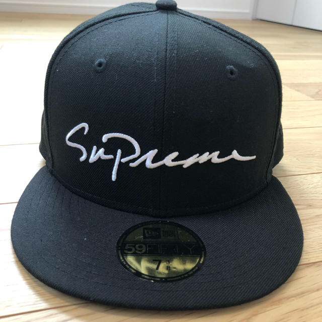 バスケ着用1回のみ 美品 Supreme Classic Script 7-3/8 黒