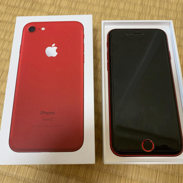 iPhone7  RED  128G  simフリー