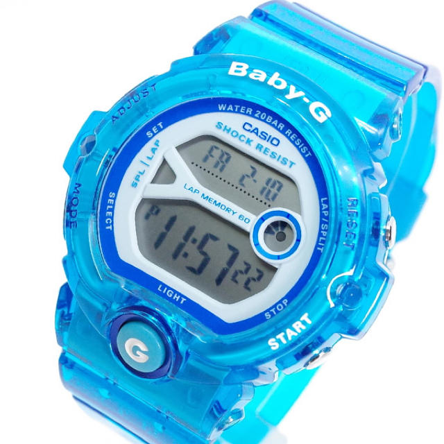 Baby-G - カシオ CASIO 腕時計 レディース BABY-G クォーツ ホワイト ブルーの通販 by ちゅなSHOP｜ベビージーならラクマ