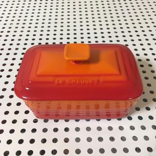 ルクルーゼ(LE CREUSET)のル・クルーゼ ラムカン オレンジ赤 LE CREUSET(容器)