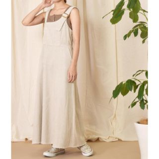 ダブルクローゼット(w closet)のワンショルダー風ジャンスカ w closet 週末限定最終値下げ(ロングワンピース/マキシワンピース)