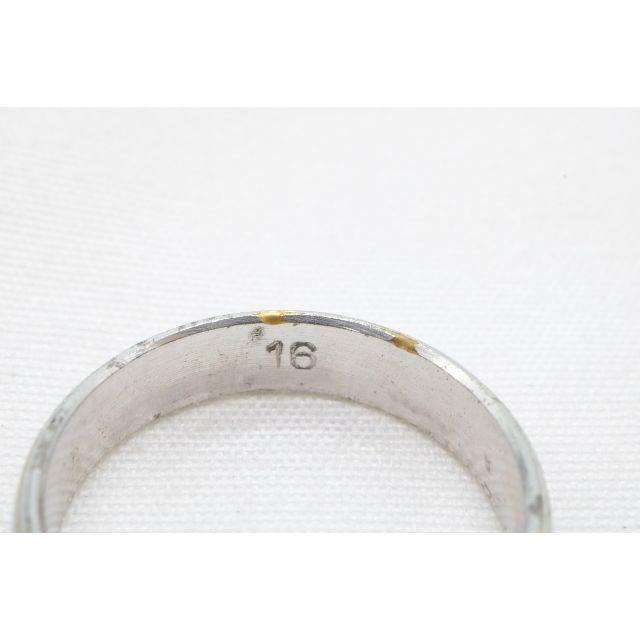 【R-526】シンプル デザイン リング 指輪 16号相当 彫刻 レディースのアクセサリー(リング(指輪))の商品写真