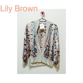 リリーブラウン(Lily Brown)のLilyBrown ♡ 花柄ブルゾン(ブルゾン)