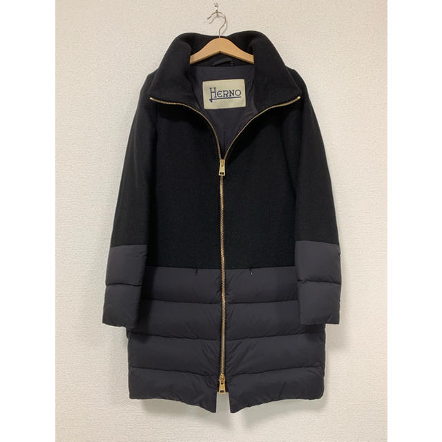 Happy☆様専用 10/2までHERNO ダウンコート ブラック サイズ40 【再