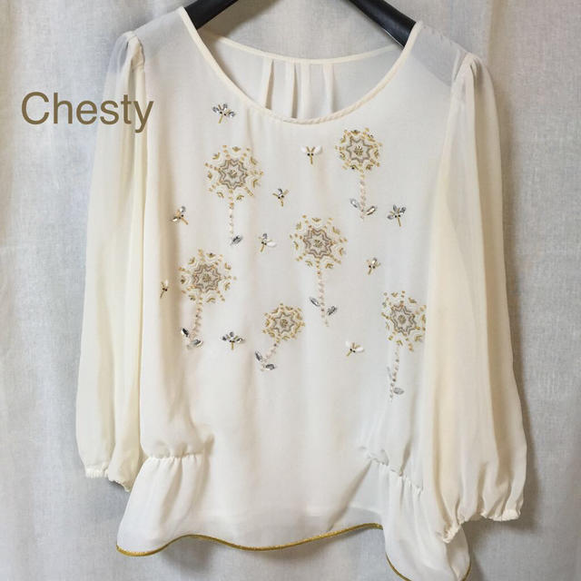 Chesty(チェスティ)のChesty ペプラム シフォントップス レディースのトップス(シャツ/ブラウス(長袖/七分))の商品写真